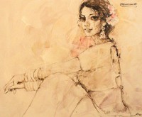 Moazzam Ali, 20 x 24 Inch, Watercolor on Paper, Figurative Painting, AC-MOZ-089